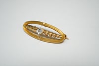 Image 3 of Antique 18kt Yellow Gold, Diamond Scarf Pin - Truly an Exquisite Old Brooch - Wreath Style