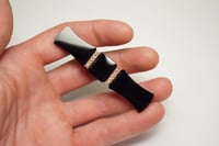 Image 9 of Victorian 14kt Yellow Gold, Carved Onyx Bar Pin, with Seed Pearl Accents - Truly an Exquisite Old...