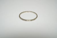 Image 1 of Antique 18k White Gold Pattern Band - Vintage White Gold Pattern Band - Rare, Size 8