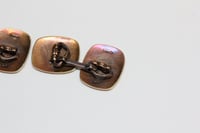 Image 8 of Art Deco 14k Gold Cuff Links - Exquisite Original Patina