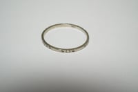 Image 2 of Antique 18k White Gold Pattern Band - Vintage White Gold Pattern Band - Rare, Size 8