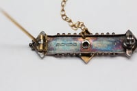 Image 9 of Victorian 15ct Rose Gold Bar Pin, with Original Velvet Box - Truly Exquisite Patina