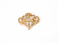 Image 1 of Art Nouveau 9k Gold Water Lily Brooch - Chatelaine - Pin - Exquisite and All Original