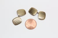Image 9 of Art Deco 14k Gold Cuff Links - Exquisite Original Patina