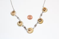 Image 10 of Vintage Artisan Made Sterling Silver, Operculum Necklace - Hand Fabricated