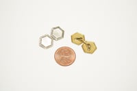 Image 2 of Art Deco 14k Gold, Platinum Cuff Links - Exquisite Quality and Original Patina