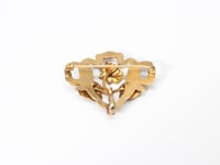 Image 4 of Art Nouveau 9k Gold Water Lily Brooch - Chatelaine - Pin - Exquisite and All Original