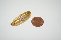 Image 7 of Antique 18kt Yellow Gold, Diamond Scarf Pin - Truly an Exquisite Old Brooch - Wreath Style
