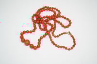 Image 1 of Vintage Red Coral Graduated Bead Necklace - 30" Total Length