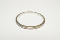 Image 1 of Antique 18k White Gold Engraved Pattern Band - Vintage White Gold Pattern Band - Rare, Size 9 1/2
