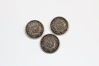 Image 3 of Antique English Sterling Silver Ornate Buttons - Large Scale Silver Coat Buttons - Dated 1901 - H...