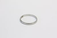 Image 1 of Antique 18k White Gold Wedding Band