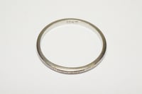 Image 2 of Antique 18k White Gold Engraved Pattern Band - Vintage White Gold Pattern Band - Rare, Size 9 1/2