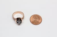 Image 4 of Victorian 14k Rose Gold, Sardonyx Hardstone Cameo Ring - Hand-Carved - Exceptional