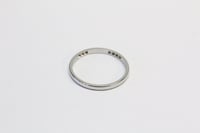 Image 2 of Antique 18k White Gold Wedding Band