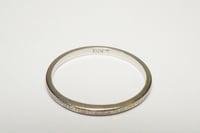 Image 3 of Antique 18k White Gold Engraved Pattern Band - Vintage White Gold Pattern Band - Rare, Size 9 1/2