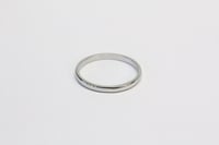 Image 3 of Antique 18k White Gold Wedding Band