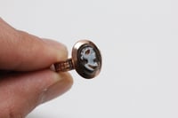 Image 6 of Victorian 14k Rose Gold, Sardonyx Hardstone Cameo Ring - Hand-Carved - Exceptional