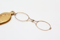 Image 5 of Art Nouveau 14k Gold Lorgnette with Original Box - Absolutely Exquisite - Thistle Motif - All Ori...
