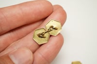 Image 6 of Art Deco 14k Gold, Platinum Cuff Links - Exquisite Quality and Original Patina