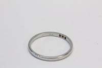 Image 4 of Antique 18k White Gold Wedding Band