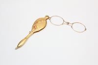 Image 6 of Art Nouveau 14k Gold Lorgnette with Original Box - Absolutely Exquisite - Thistle Motif - All Ori...