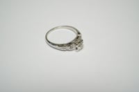 Image 4 of Antique, Dainty Platinum and Diamond Solitaire Ring - .25 Carat Center Diamond - Timeless, Classi...
