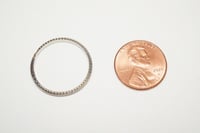 Image 5 of Antique 18k White Gold Engraved Pattern Band - Vintage White Gold Pattern Band - Rare, Size 9 1/2