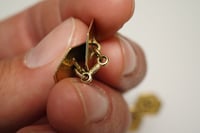 Image 7 of Art Deco 14k Gold, Platinum Cuff Links - Exquisite Quality and Original Patina