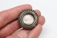 Image 5 of Victorian 10k Gold, Cameo Civil War Mourning Brooch - Original, Unique Antique Mourning Brooch or...