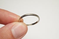 Image 6 of Antique 18k White Gold Engraved Pattern Band - Vintage White Gold Pattern Band - Rare, Size 9 1/2