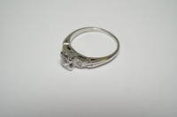 Image 6 of Antique, Dainty Platinum and Diamond Solitaire Ring - .25 Carat Center Diamond - Timeless, Classi...