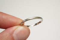 Image 7 of Antique 18k White Gold Engraved Pattern Band - Vintage White Gold Pattern Band - Rare, Size 9 1/2