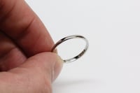 Image 7 of Antique 18k White Gold Wedding Band