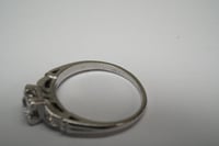Image 7 of Antique, Dainty Platinum and Diamond Solitaire Ring - .25 Carat Center Diamond - Timeless, Classi...