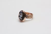 Image 10 of Victorian 14k Rose Gold, Sardonyx Hardstone Cameo Ring - Hand-Carved - Exceptional