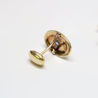 Image 5 of Art Deco 14k Green Gold, Sapphire Cuff Links