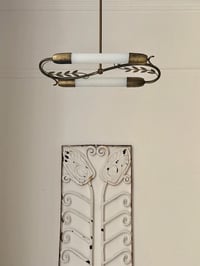 Image 1 of Group of Three Scandinavian Brass Ceiling or Wall Lights