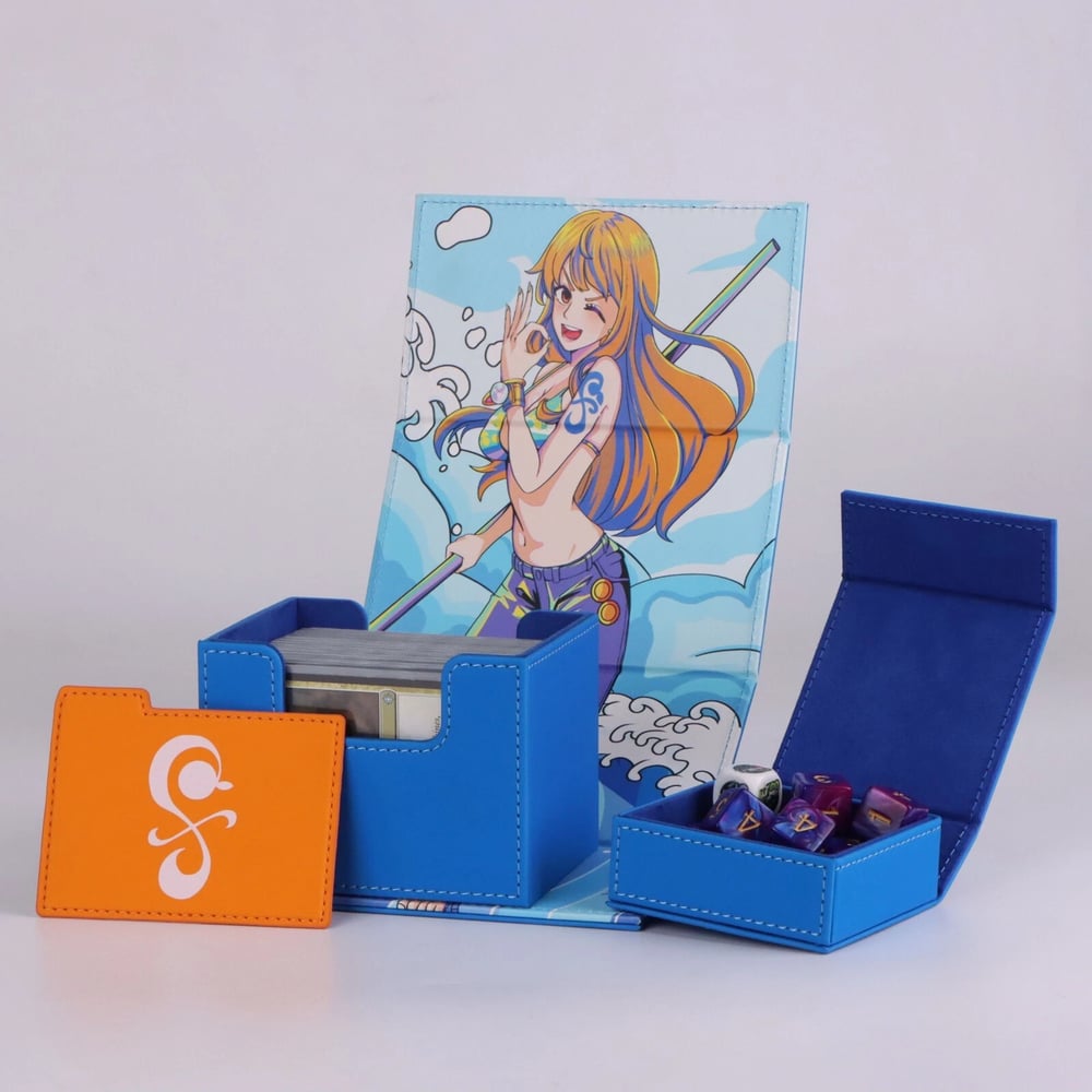 Image of One Piece Nico Robin & Nami Anime TCG Deck Box Bundle