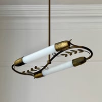 Image 2 of Group of Three Scandinavian Brass Ceiling or Wall Lights