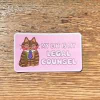 Legal Counsel Cat Sticker