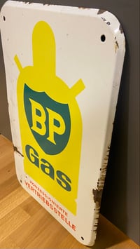 Image 2 of Vintage (ca. 1950s) Enamel German BP Gas Sign