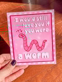 Worm Greeting Card
