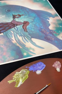 Image 3 of  Neptune's Storm ~ Hand embellished print edition