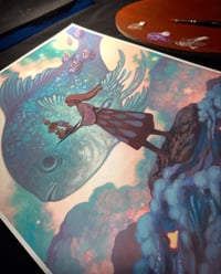 Image 4 of  Neptune's Storm ~ Hand embellished print edition