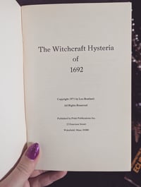 Image 3 of The witchcraft hysteria of 1692