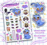 Image 1 of Kpop Demon Hunters - Clear sticker sheet | Die cut stickers