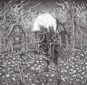 Image of DIABOLICAL FULLMOON - Desecrating the sign of Christ one side 12" MLP