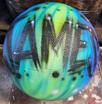 Image of Airbrushed Basketball, Scratch style font