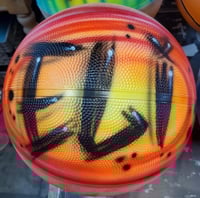 Image of Airbrushed Basketball, Scratch style font